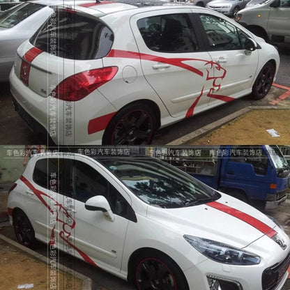 For Peugeot 206 207 307 308 Vinyl Sticker 405 508 Body