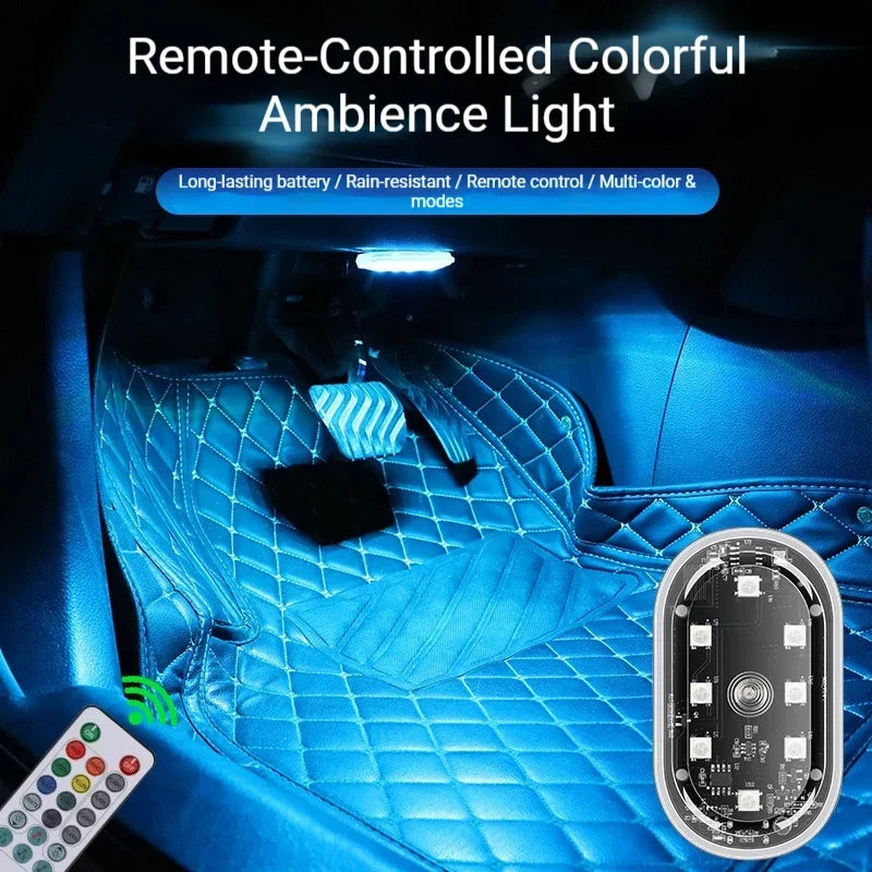 Ambient Lighting Magnetic Wireless RGB Rechargeable Interior Foot