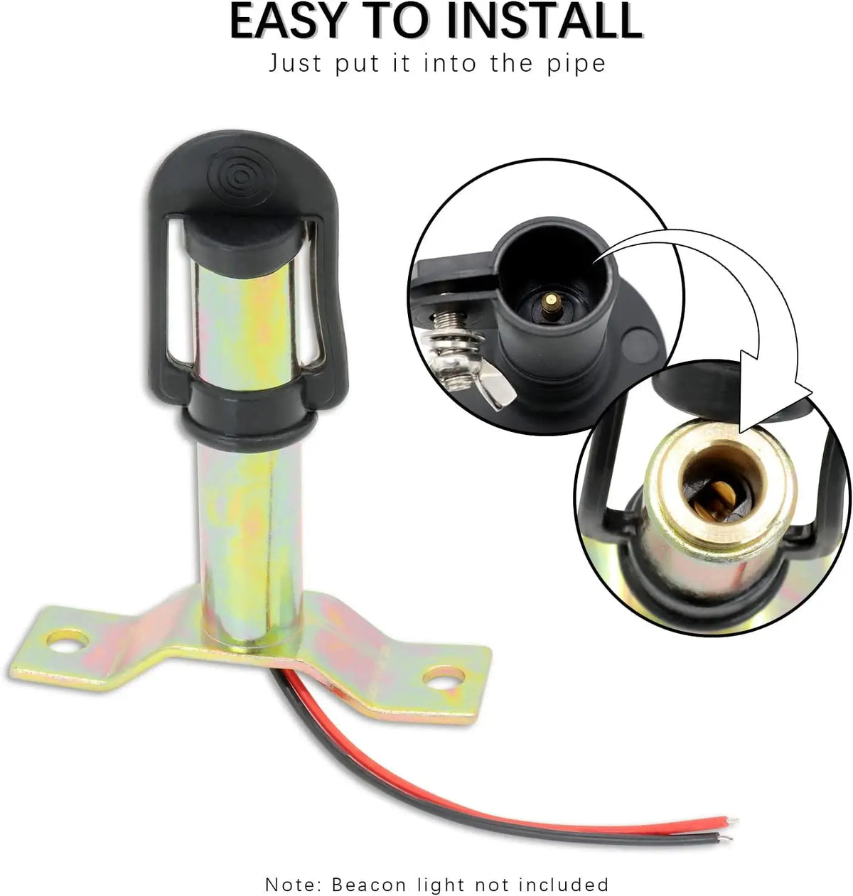 Truck Metal Rotating Flashing Beacon Mount Warning Bracket