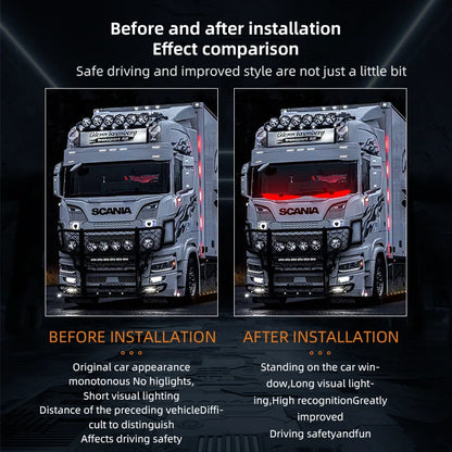 For Board Windshield 12V 24V Truck Devil Eye Pixel Panel