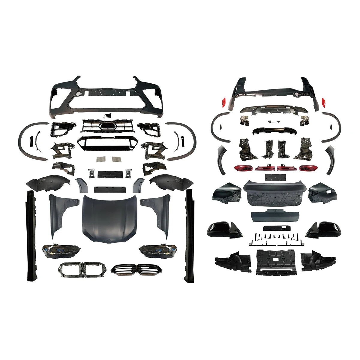 For BMW X6 E71 2007-2014 Upgrade Typy Body Kit X6M F96 Bumper