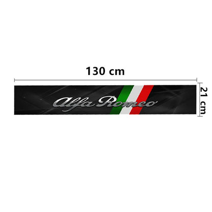 For Alfa Romeo Logo Stelvio Brera Carbon Fibre Color Windshield