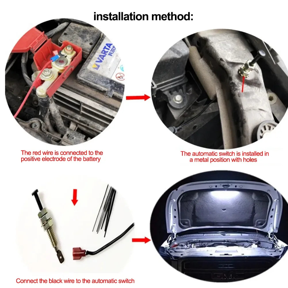 Under Hood Engine Repair White Illumination Automatic On Off
