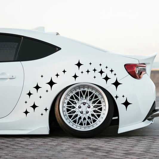 For Audi VW Ford BMW Toyota Star Graphics Door Wheel Eyebrow