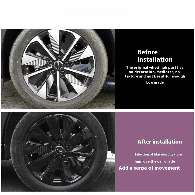 For BYD Song Plus Dmi Seal U Sealion Hub Exterior Sticker Bright