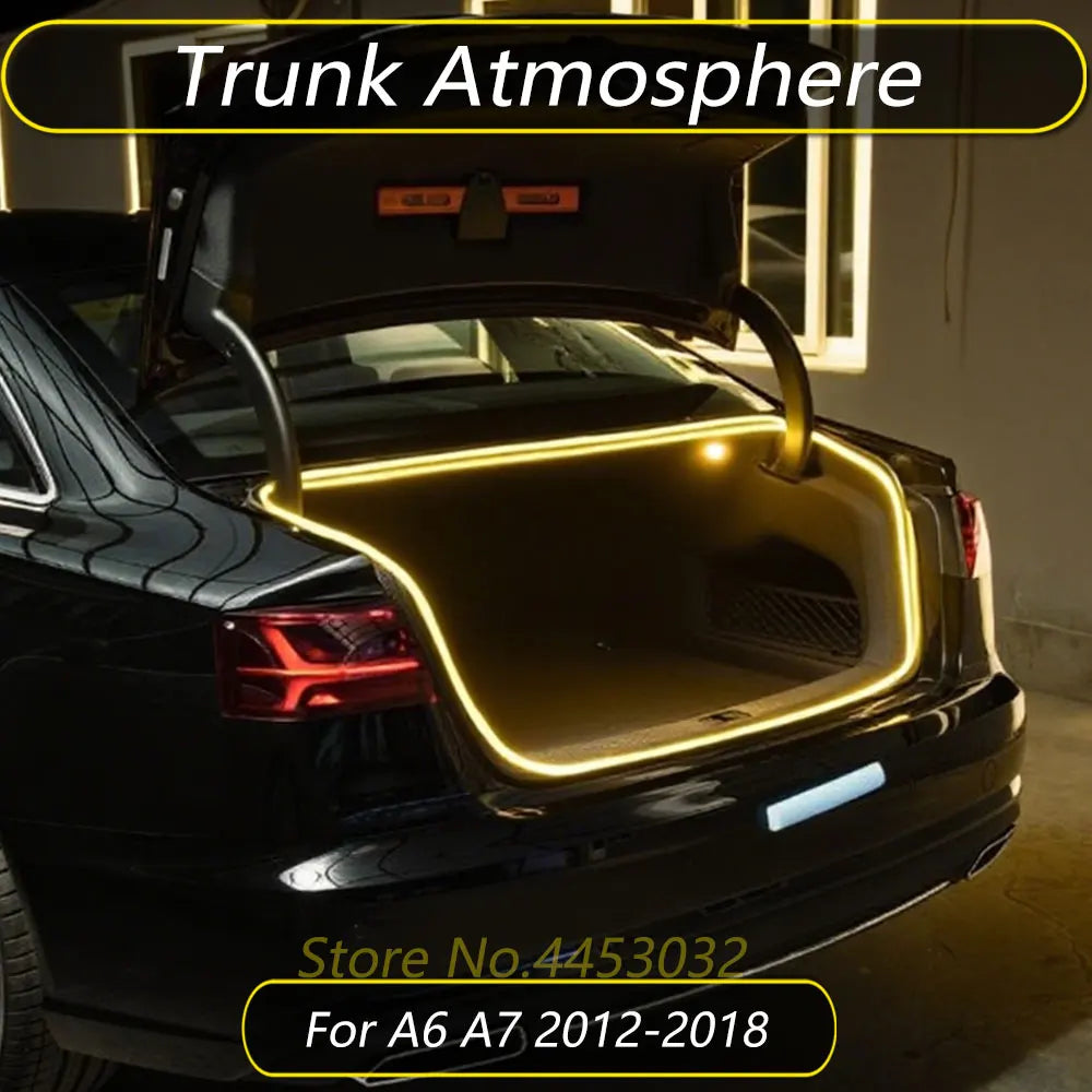 For Audi A6 C7 4G A7 4G8 2012-2018 Trunk Atmosphere Strip Kit