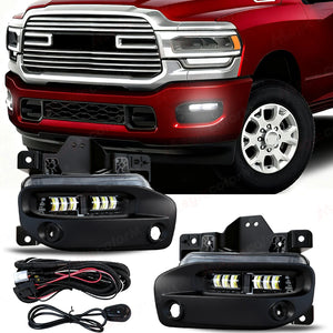 For Dodge Ram 2500 3500 2019 Fog Lamps 2020 2021 2022 2023 Front