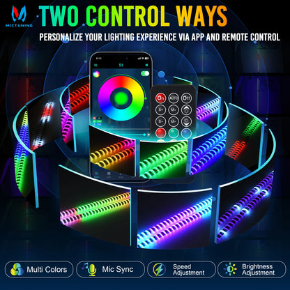 Mictuning 4FT 360 Spiral Whip rgb+ic Dream Flow Chasing
