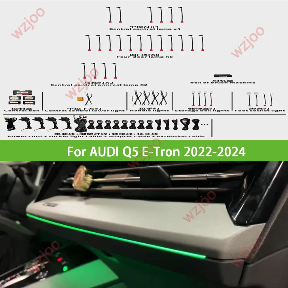 For Audi Q4 Q5 E-Tron 2020+ Rhd Lhd Ambient E Tron Atmosphere