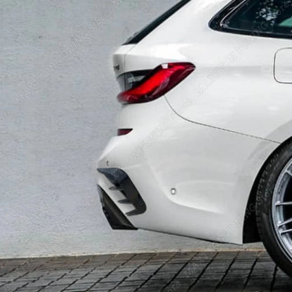 For BMW 3 Series G21 Rear Bumper Side Canards Splitter Air Vent