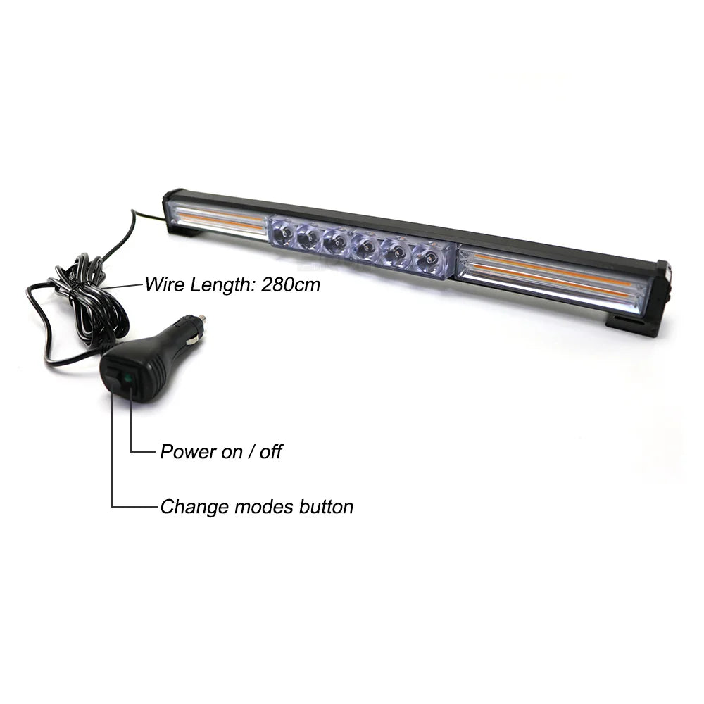 Flash Bar Cob Strobe Fireman Truck Flashing Emergency Warning