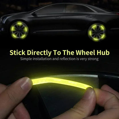 20PCS Set Colorful Motorcycle Wheel Hub Reflective Strips