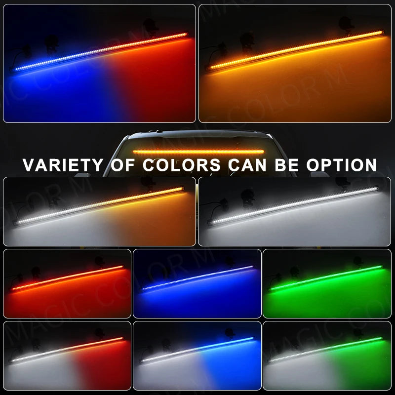3030 Beads Front Windshield Strobe Bar Traffic Signal Waterproof