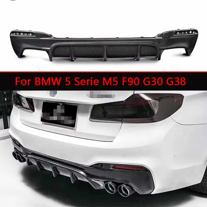 For BMW 5 Serie M5 F90 G30 G38 Carbon Fiber Back Lip Rear Bumper