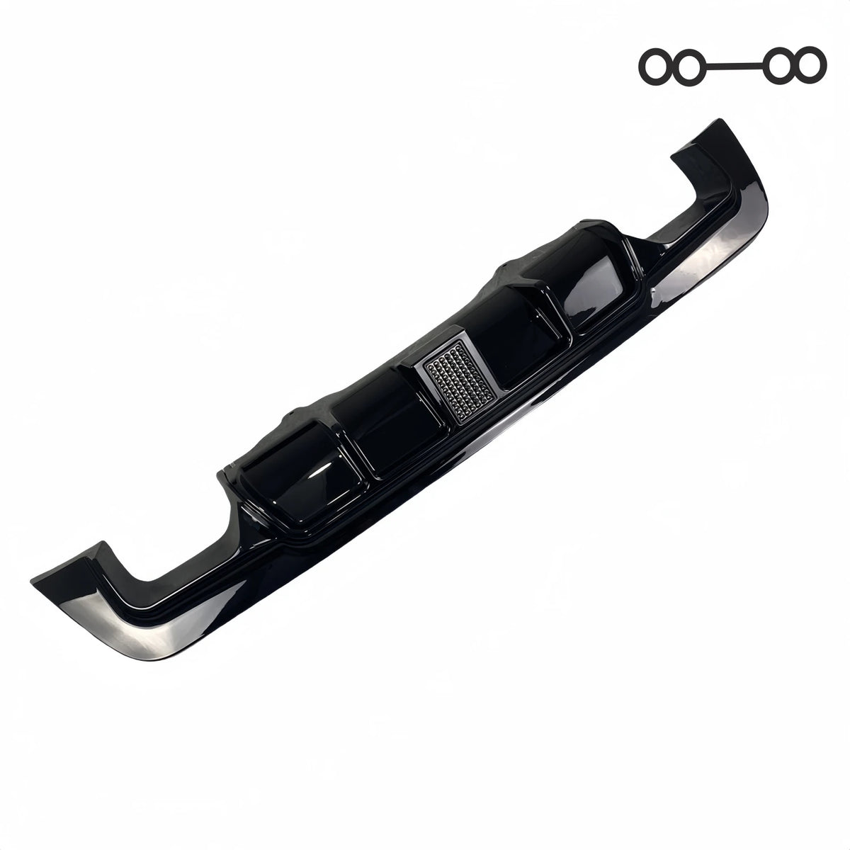 For BMW E60 E61 5 Series Mp Gloss Black Rear Bumper Diffuser M