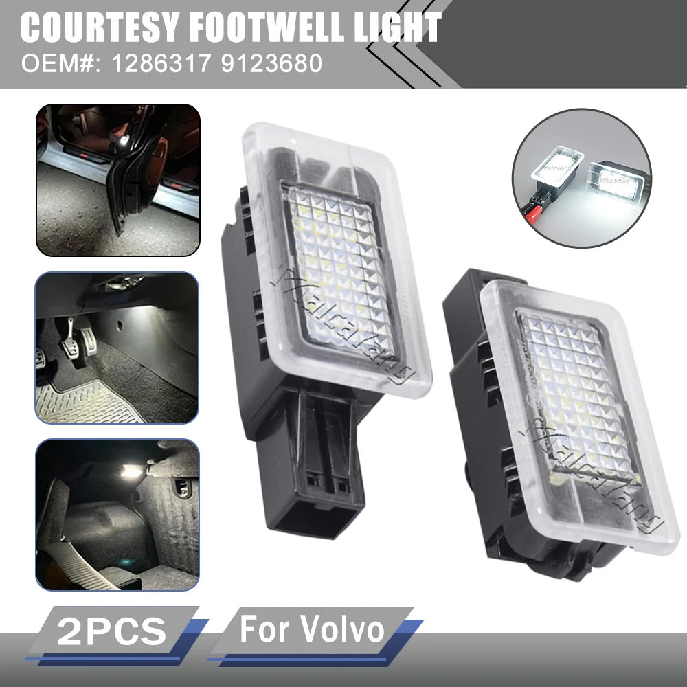 For Volvo V40 V40CC V60 S60 Canbus White Footwell Courtesy