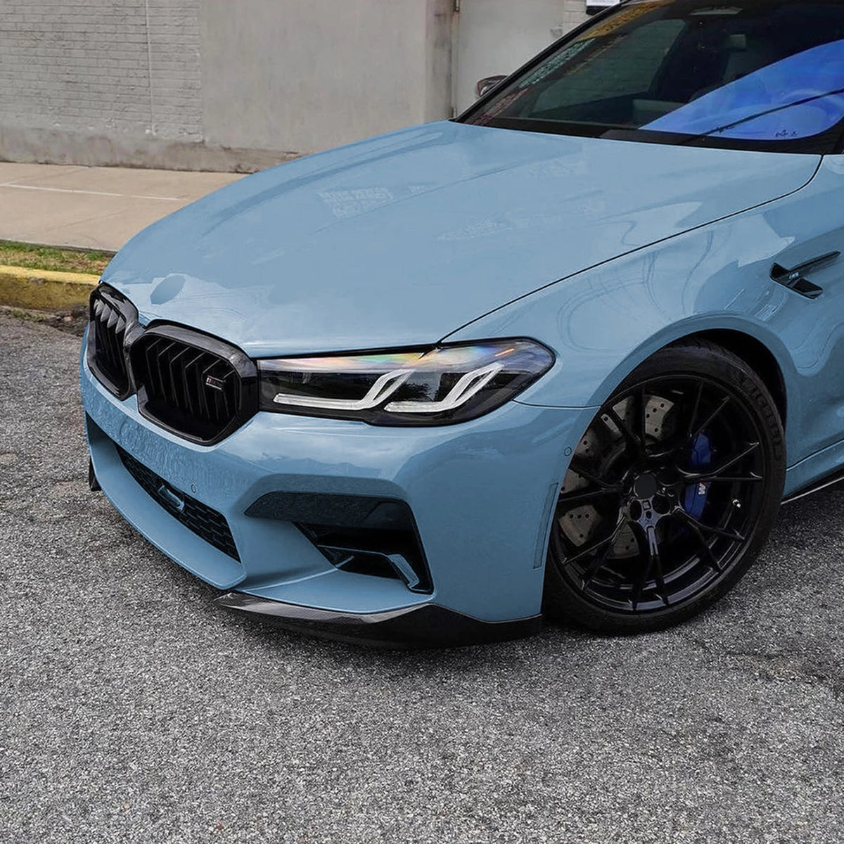 For BMW F90 M5 Lci 2021-2024 Front Bumper Side Spoiler Lip