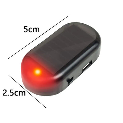 Solar Powered Fake Security Wireless Dummy Alarm Flashing Warning