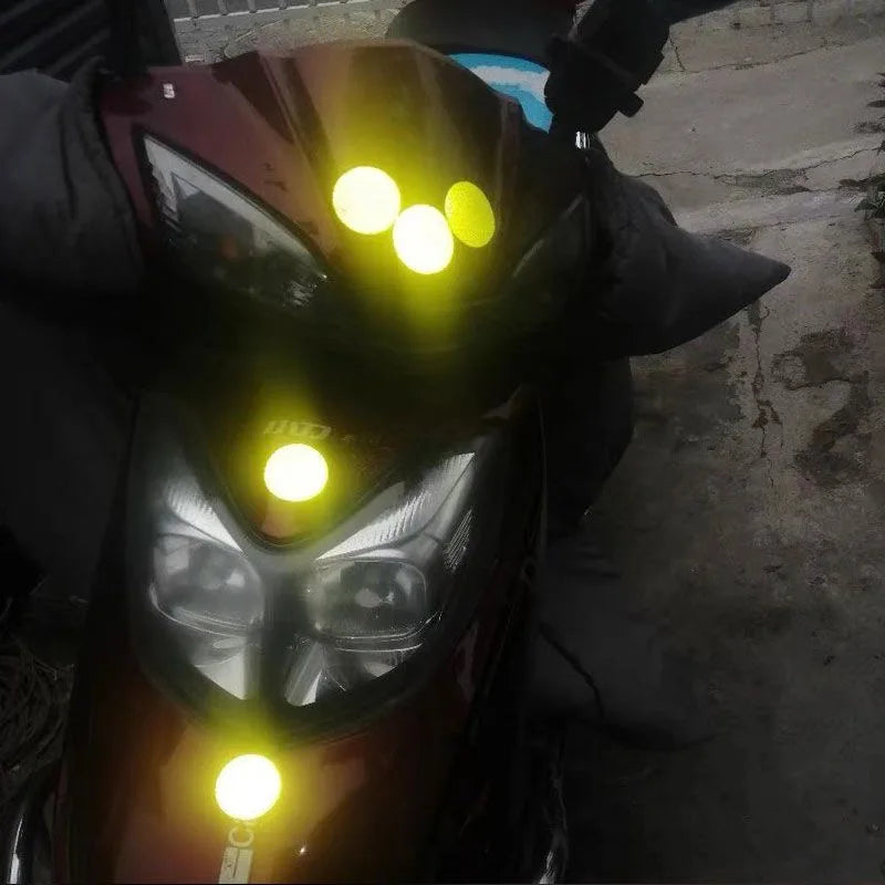 10PCS Night Reflective Strip Warning Stickers Road Motorcycle