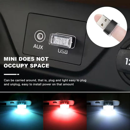 4PCS MINI USB Interior Atmosphere Lamps Emergency Lighting