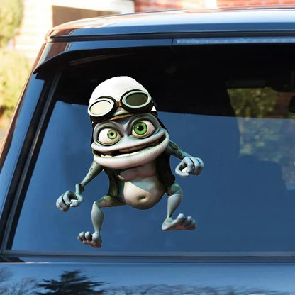 Stickers Motorcycle Decals Funny Crazy Frog Cartoon Vinyl Decal