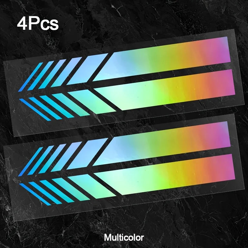 Classic Jdm Reflective Stripes Vinyl Decal Kit 4PCS self-adhesive