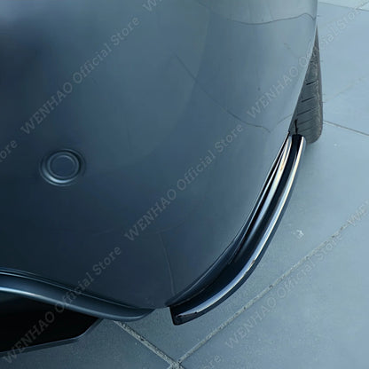 For BMW E60 E61 M-Pack 2003-2010 Maxton Gloss Black Rear Bumper