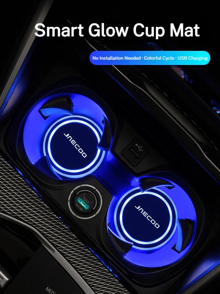 For Chery Jaecoo J5 Ev J6 Color Changing Cup Holder Rear