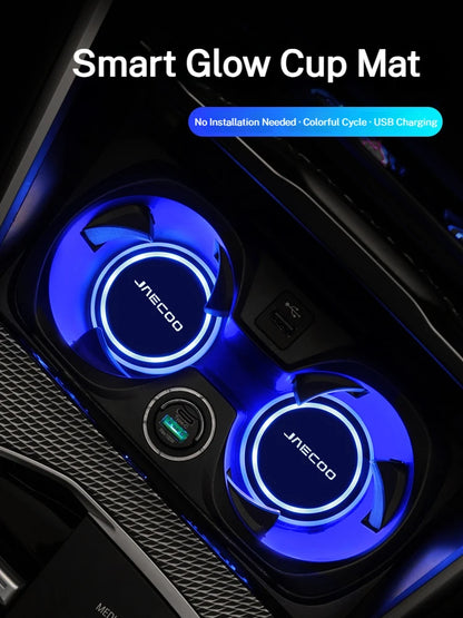 For Chery Jaecoo J5 Ev J6 Color Changing Cup Holder Rear
