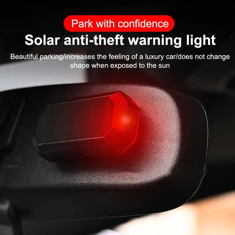 MINI Solar Power Warning Night Security Simulated Alarm Wireless