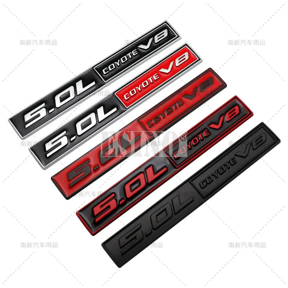 For Ford Mustang Shelby V8 Coyote 5.0l V8 3D Metal Zinc Alloy
