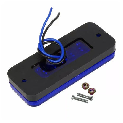 2PCS Blue Side Marker Indicator Clearance 12V Truck Trailer