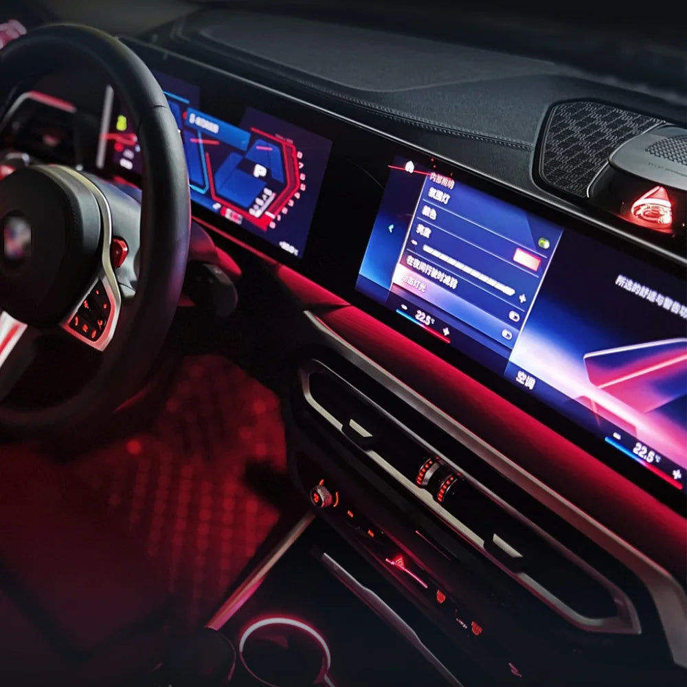 For BMW Curved Display X5 X6 Upgrade RGB Sync Ambient Lighting