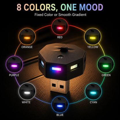 MINI type-c USB Atmosphere Ambient Night Neon Interior Emergency