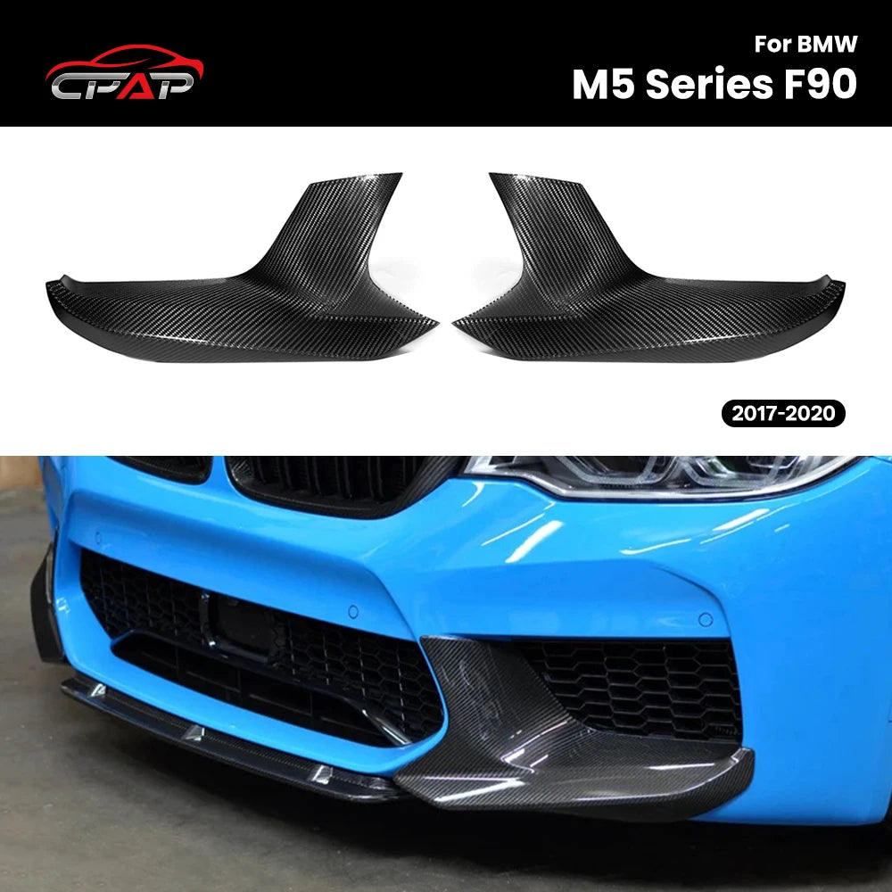 For BMW M5 F90 Pre-LCI 2017-2020 Real Dry Carbon Fiber Front