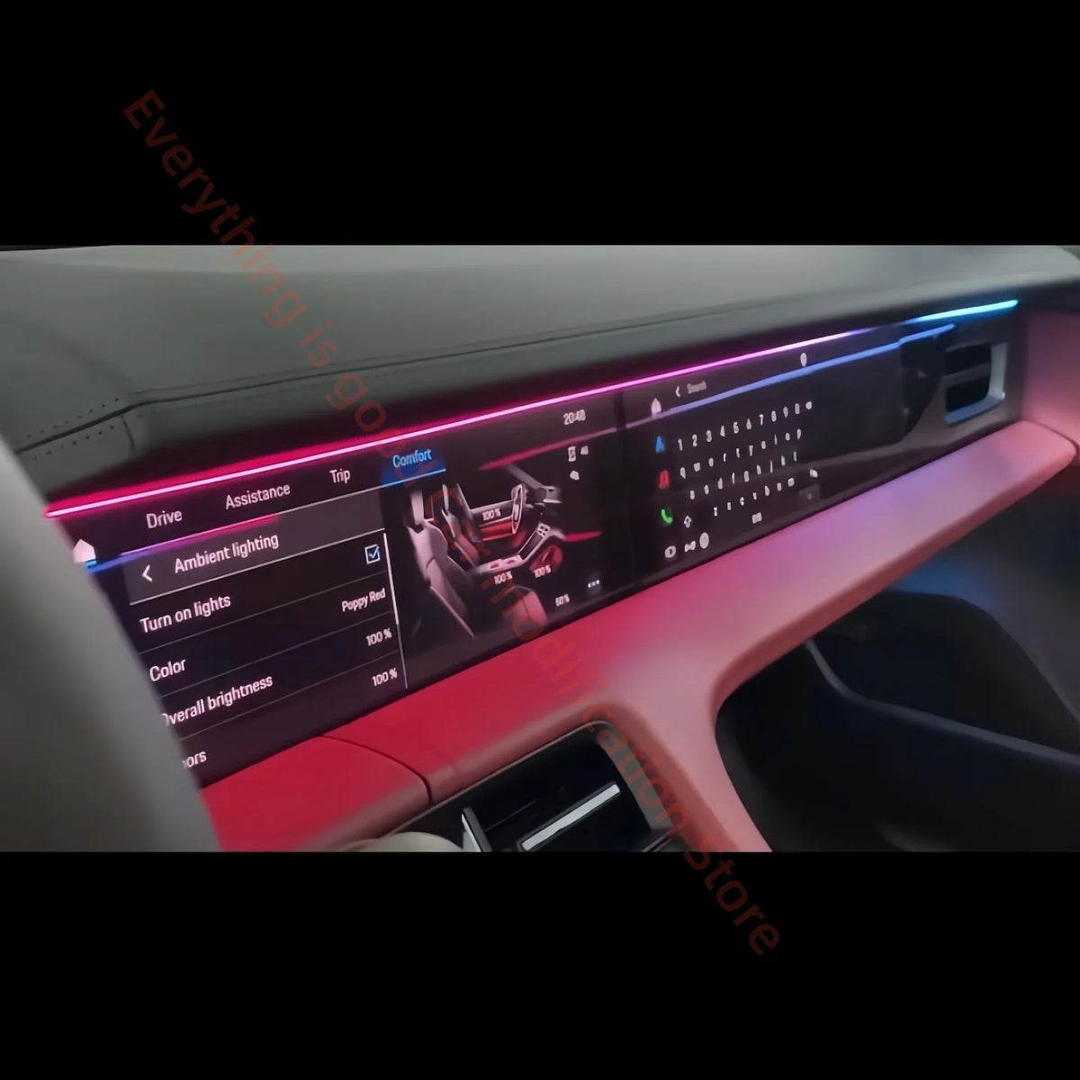 For Porsche Taycan 2019-2024 LED Atmosphere Ambient Interior