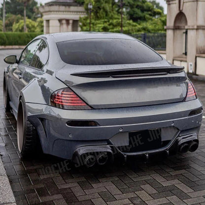 For BMW 6 Series E63 E64 Carbon Fiber Rear Lip Bumper Guard