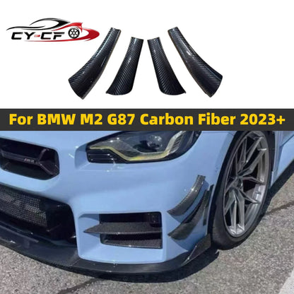 For BMW G87 M2 Coupe 2023+ Dry Carbon Fiber Tk Front Vent Side