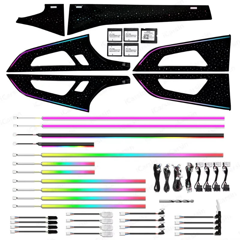 For Audi Q7 4M 2016-2019 Facelit Colors Dynamic Ambient