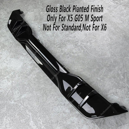 For BMW X5 G05 M50I M50D Gloss Black Mp Rear Diffuser Bumper Lip