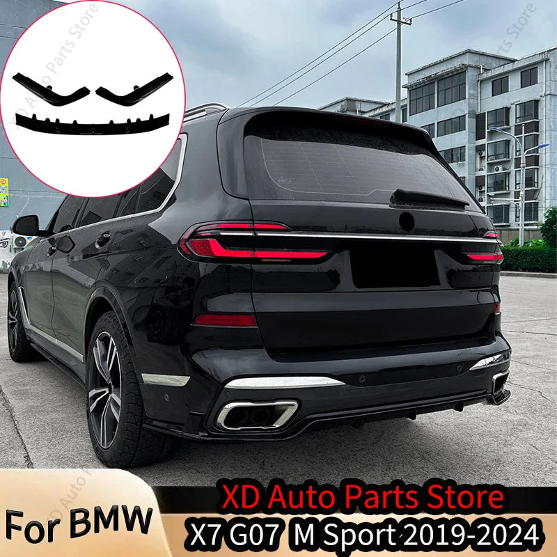 For BMW X7 G07 Rear Bumper Lip M Sport 2019 2020 2021 2022