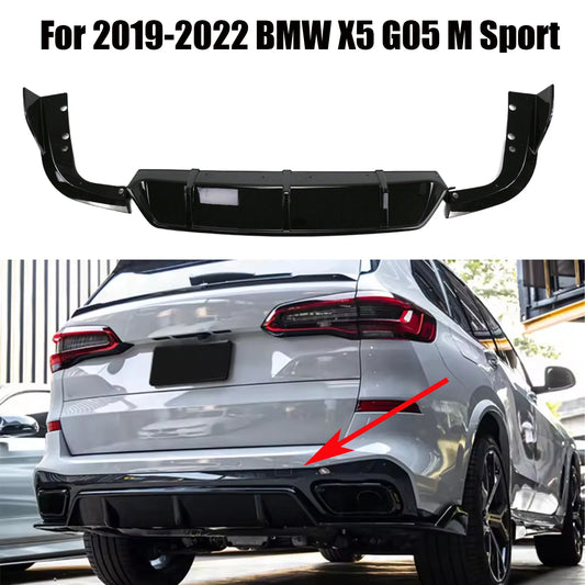 For 2019-2022 BMW X5 G05 M Sport Rear Bumper Lip Diffuser Corner