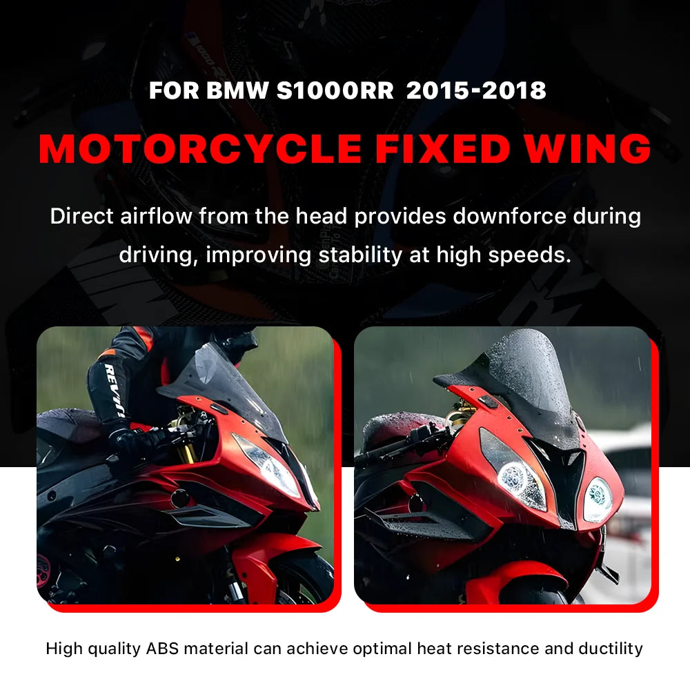 For BMW S1000RR S 1000RR 2015-2018 Motorcycle Front Aerodynamic