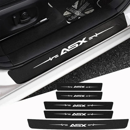 For Mitsubishi Asx Logo Decals Door Sill Trunk Protect Strips