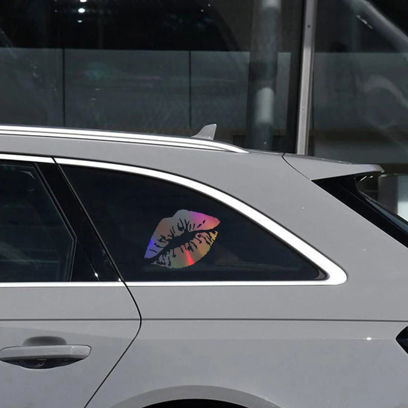 Kiss Lip Sticker Body Windows Bumper Windshield Motorcycle Helmet