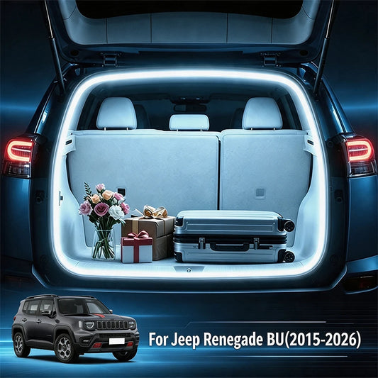 For Jeep Renegade BU 2015-2026 Car Trunk Light Strip Rear Boot Light Auto Automatic Induction Atmosphere Lamp Modificati