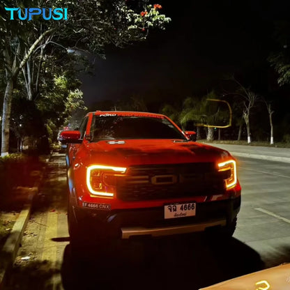 For Ford Ranger T9 Matrix 2023 Amber Headlight Function Frame