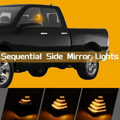 For 2009-2018 Dodge Ram 1500 2500 Rearview Mirror Turn Signal