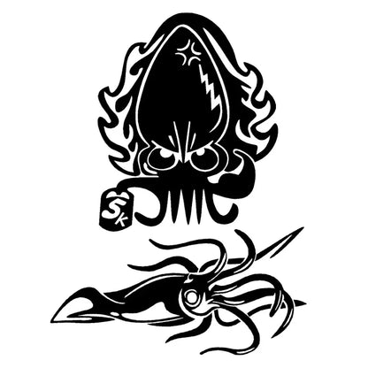 Stickers Octopus Squid Reflective Window Sticker Waterproof