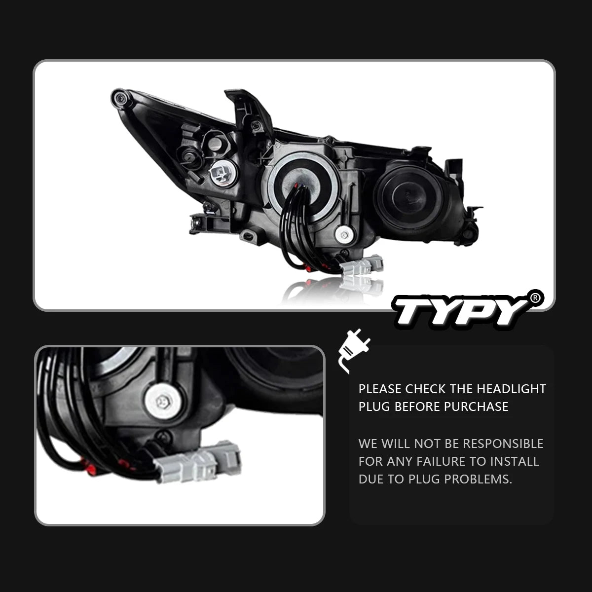 For Toyota Us Camry Headlights 2012-2014 Typy Upgrade Modified